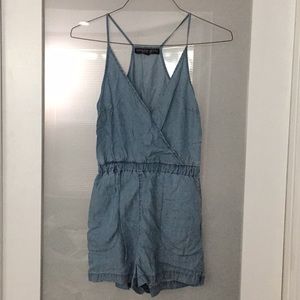 Topshop Chambray Romper